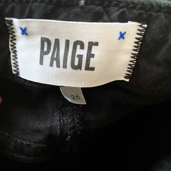Paige Hoxton Straight Leg Black Denim Sz 26 NEVER WORN - Picture 8 of 10